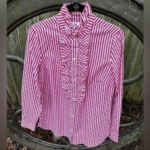 Vineyard Vines Women's Long Sleeve Button Down Striped Blouse (Size 4)‎ (NWOT)